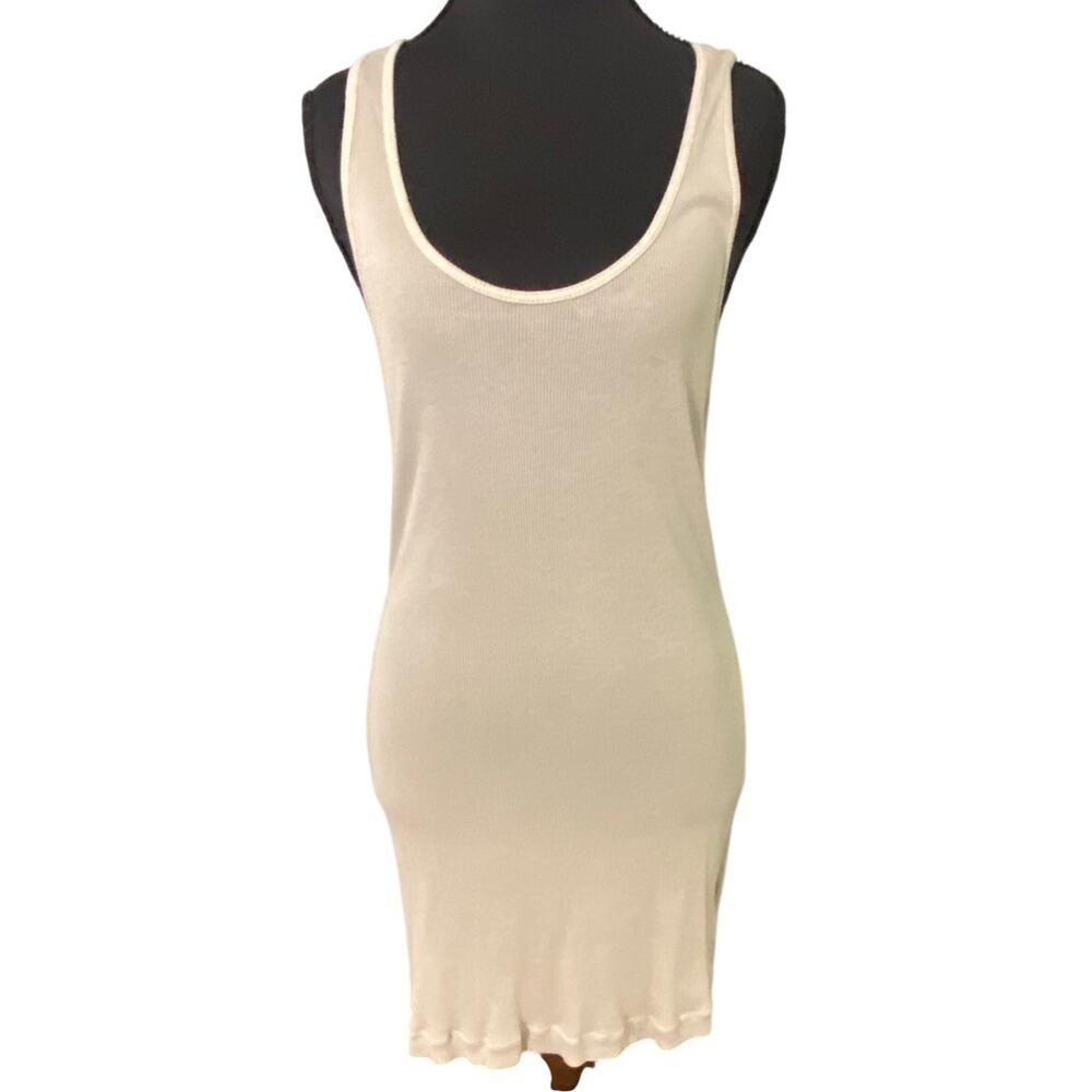 Standard James Purse Ribbed Daily Tank Long Salt Size 3 (L) Supima Cotton USA
